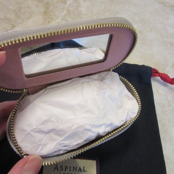 Aspinal of London "Tidy All" Light Grey Saffiano Leather NWOT MSRP $165 - Picture 8 of 10